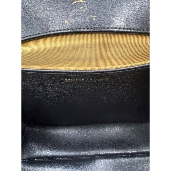 Vintage Koret Black Leather Minimalist Adjustable Strap Handbag w/ Coin Purse - Picture 13 of 14